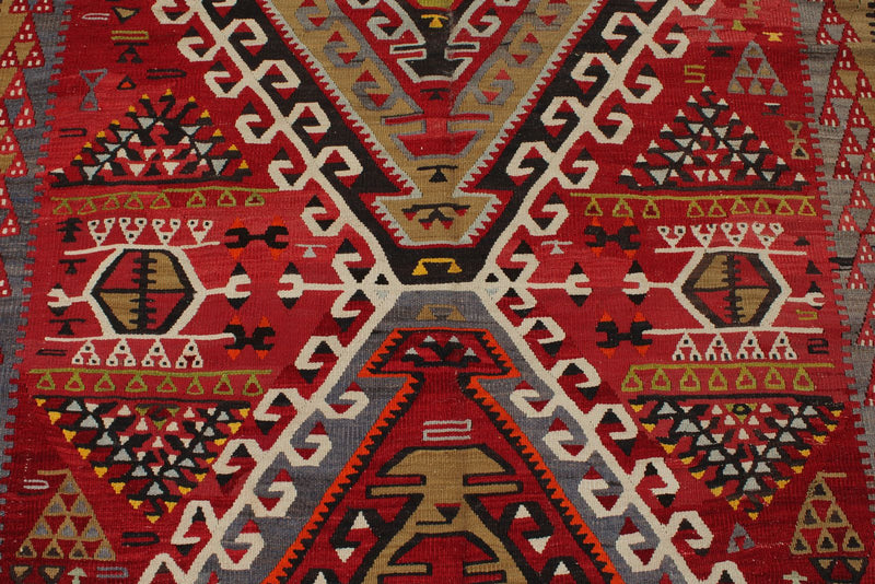 6x10 Multicolor Turkish Tribal Rug