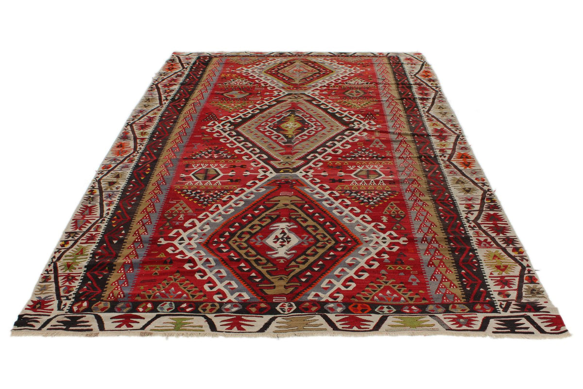 6x10 Multicolor Turkish Tribal Rug