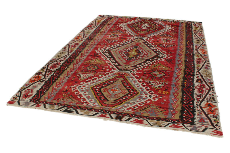 6x10 Multicolor Turkish Tribal Rug