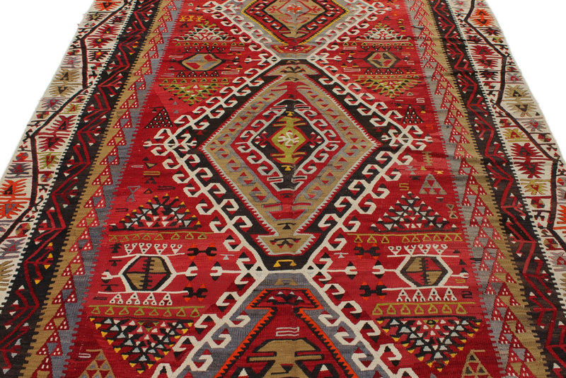 6x10 Multicolor Turkish Tribal Rug