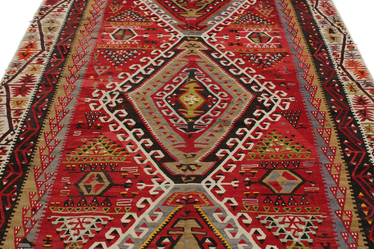 6x10 Multicolor Turkish Tribal Rug