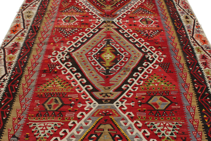 6x10 Multicolor Turkish Tribal Rug