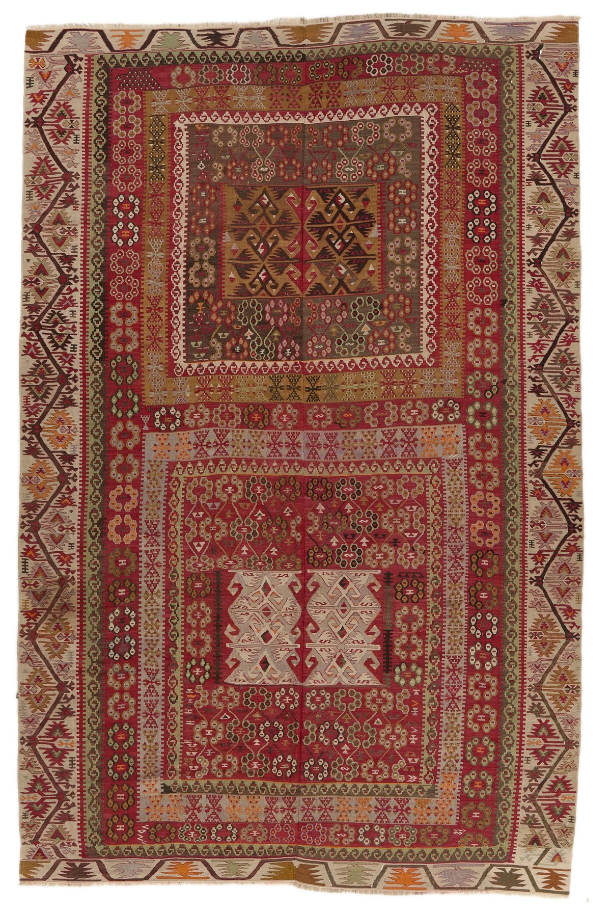 6x10 Multicolor Turkish Tribal Rug