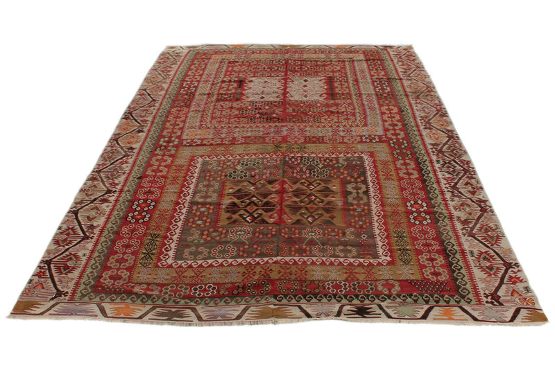 6x10 Multicolor Turkish Tribal Rug