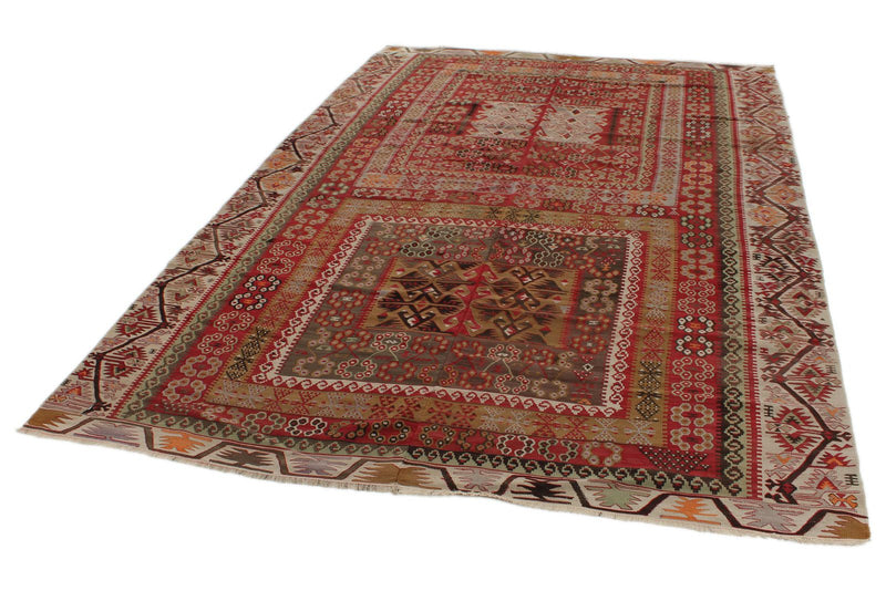 6x10 Multicolor Turkish Tribal Rug