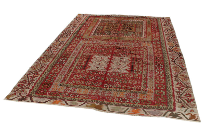 6x10 Multicolor Turkish Tribal Rug
