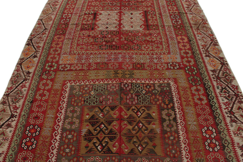 6x10 Multicolor Turkish Tribal Rug