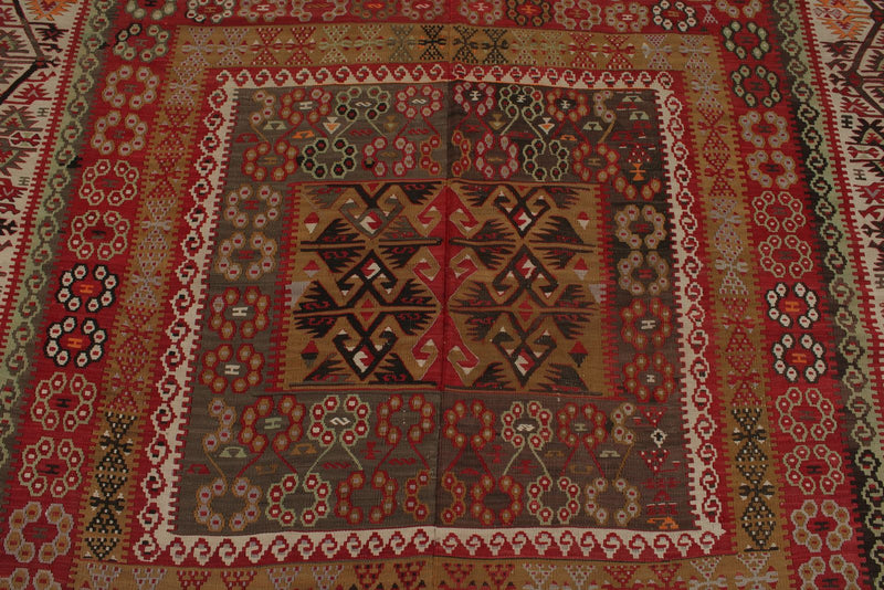 6x10 Multicolor Turkish Tribal Rug