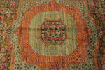 9x12 Brown and Pink Turkish Tribal Rug