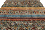 8x10 Green and Multicolor Tribal Rug