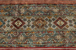 8x10 Green and Multicolor Tribal Rug