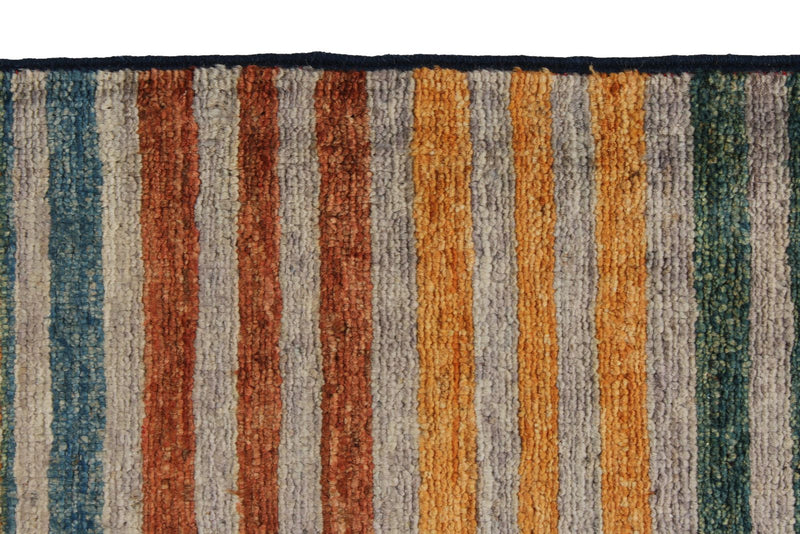 8x10 Multicolor and Brown Tribal Rug