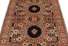 4x6 Ivory and Multicolor Turkish Tribal Rug