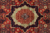 4x6 Burgundy and Camel Turkish Tribal Rug