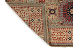 4x6 Light Olive Green and Ivory Turkish Tribal Rug