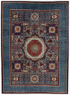 10x14 Navy and Multicolor Turkish Tribal Rug