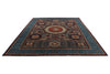 10x14 Navy and Multicolor Turkish Tribal Rug