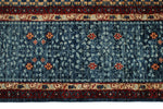 10x14 Navy and Multicolor Turkish Tribal Rug