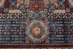 10x14 Navy and Multicolor Turkish Tribal Rug