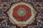 10x14 Navy and Multicolor Turkish Tribal Rug