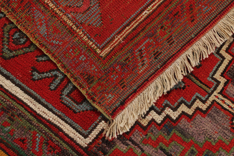 7x11 Red and Brown Anatolian Turkish Tribal Rug