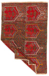 7x11 Red and Brown Anatolian Turkish Tribal Rug