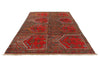 7x11 Red and Brown Anatolian Turkish Tribal Rug