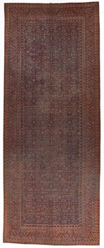 8x20 Multicolor and Rust Persian Traditional Runner