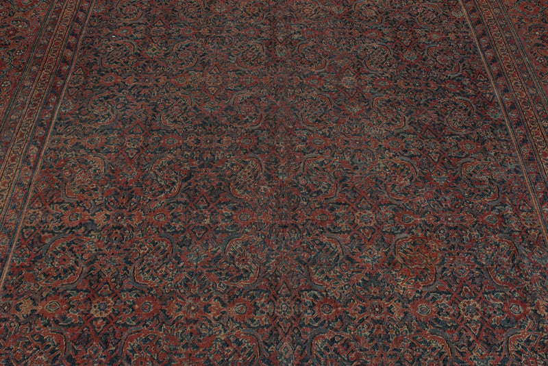 8x20 Multicolor and Rust Persian Traditional Runner