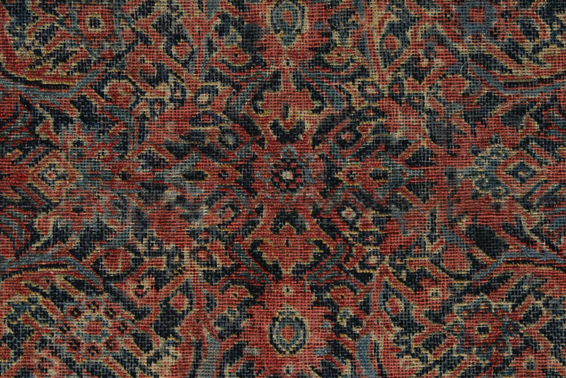 8x20 Multicolor and Rust Persian Traditional Runner