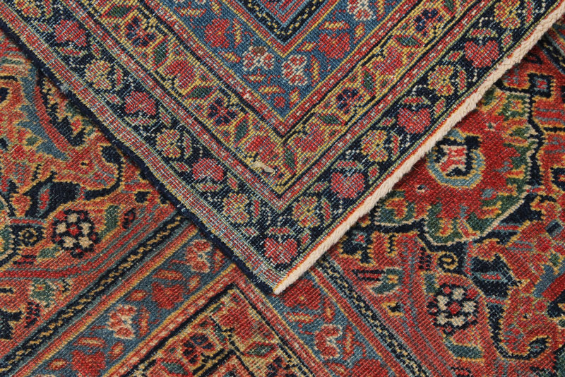 8x20 Multicolor and Rust Persian Traditional Runner