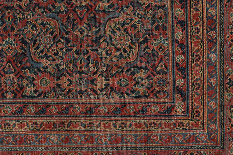 8x20 Multicolor and Rust Persian Traditional Runner