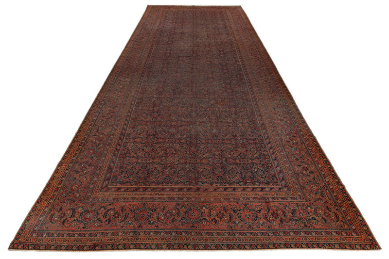 8x20 Multicolor and Rust Persian Traditional Runner