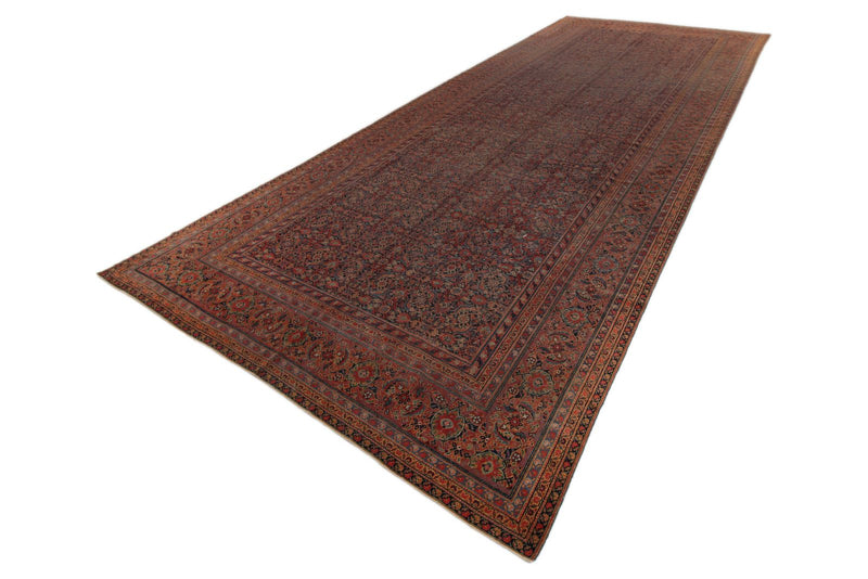 8x20 Multicolor and Rust Persian Traditional Runner