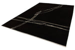 9x14 Black and Beige Modern Contemporary Rug