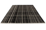 8x12 Black and White Modern Contemporary Rug