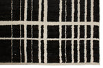 8x12 Black and White Modern Contemporary Rug