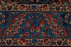 11x13 Burgundy and Blue Turkish Persian Rug