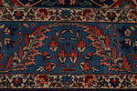 11x13 Burgundy and Blue Turkish Persian Rug