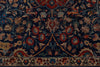 11x13 Burgundy and Blue Turkish Persian Rug