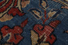 11x13 Burgundy and Blue Turkish Persian Rug