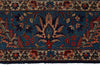 11x13 Burgundy and Blue Turkish Persian Rug