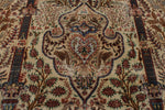 10x13 Beige and Multicolor Turkish Overdyed Rug