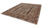 10x13 Beige and Multicolor Turkish Overdyed Rug