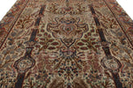 10x13 Beige and Multicolor Turkish Overdyed Rug