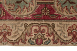 10x13 Beige and Magenta Anatolian Turkish Tribal Rug