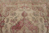 10x13 Beige and Magenta Anatolian Turkish Tribal Rug