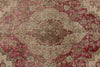 10x13 Beige and Magenta Anatolian Turkish Tribal Rug