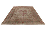 10x13 Beige and Magenta Anatolian Turkish Tribal Rug