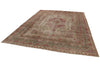 10x13 Beige and Magenta Anatolian Turkish Tribal Rug